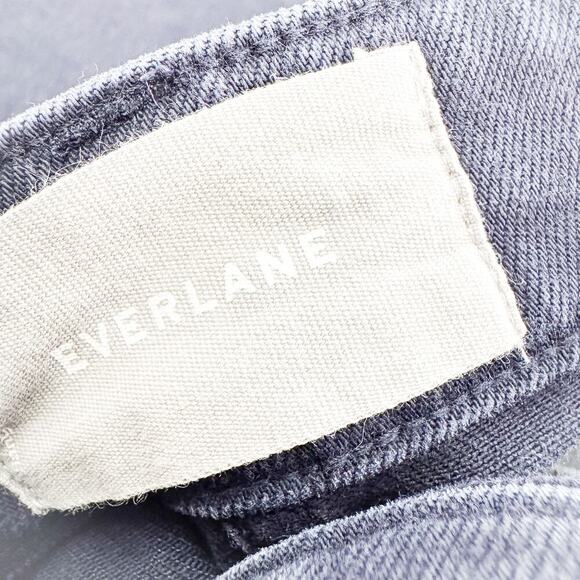 Everlane Cropped Wide Regular Dark Gray Wash Denim Jeans Size 8 - Picture 6 of 8